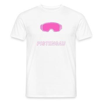 Après Ski Pistensau - Männer T-Shirt - Weiß - Vorne - AI Model Male 178 dark (178cm)