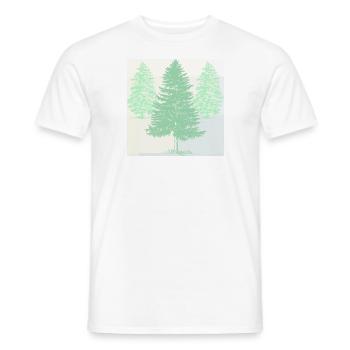 Pins aux couleurs pastel. - T-shirt homme - blanc - Devant - AI Model Male 178 dark (178cm)