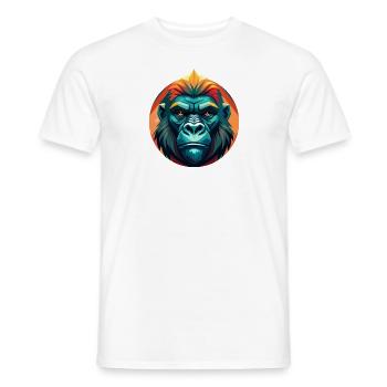 Gorilla - Männer T-Shirt - Weiß - Vorne - AI Model Male 178 dark (178cm)
