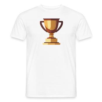 Gewinner Trophäe Gold - Männer T-Shirt - Weiß - Vorne - AI Model Male 178 dark (178cm)
