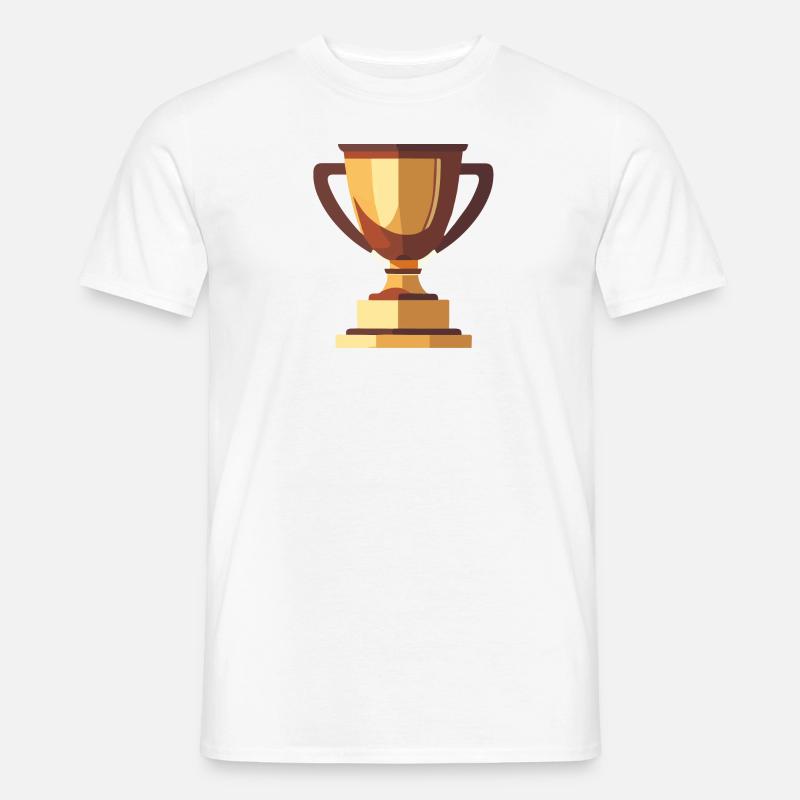 Gewinner Trophäe Gold - Männer T-Shirt - Weiß
