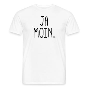 Ja Moin! - Guten Morgen - Nordsee - Ostsee - Anker - Männer T-Shirt - Weiß - Vorne - AI Model Male 178 dark (178cm)