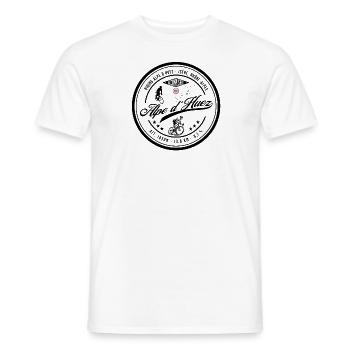 Alpe d'Huez, Rennrad, Fahrrad, Finisher - Männer T-Shirt - Weiß - Vorne - AI Model Male 178 dark (178cm)