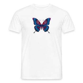 Butterfly - Men's T-Shirt - white - Front - AI Model Male 178 dark (178cm)
