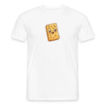 Crispy Muesli Bar Cartoon Style - Men's T-Shirt - white - Front - AI Model Male 178 dark (178cm)