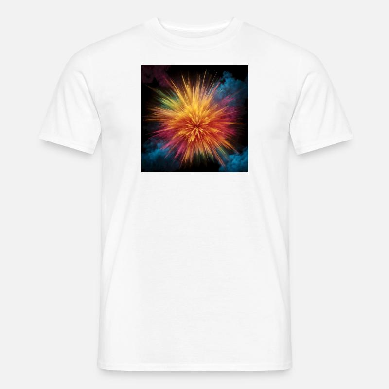 Des explosions de couleurs - T-shirt homme - blanc