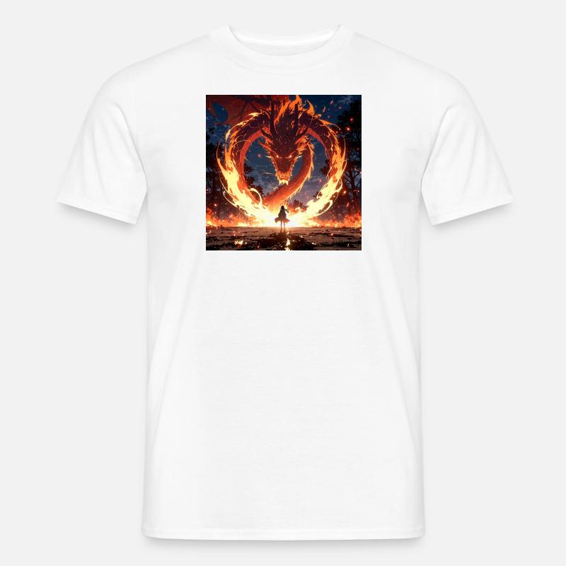 Ein Drache - Männer T-Shirt - Weiß