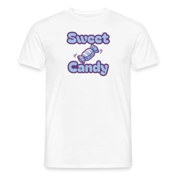 Bonbons sucrés - T-shirt homme - blanc - Devant - AI Model Male 178 dark (178cm)
