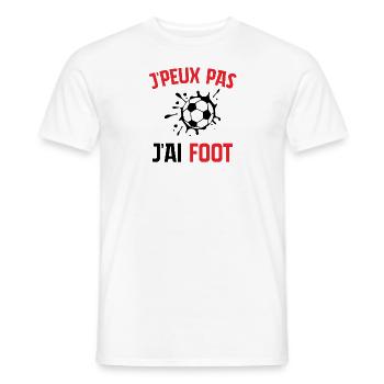 I can't I have football child boy - Men's T-Shirt - white - Front - AI Model Male 178 dark (178cm)