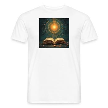 DrachenspracheQode HW - Männer T-Shirt - Weiß - Vorne - AI Model Male 178 dark (178cm)