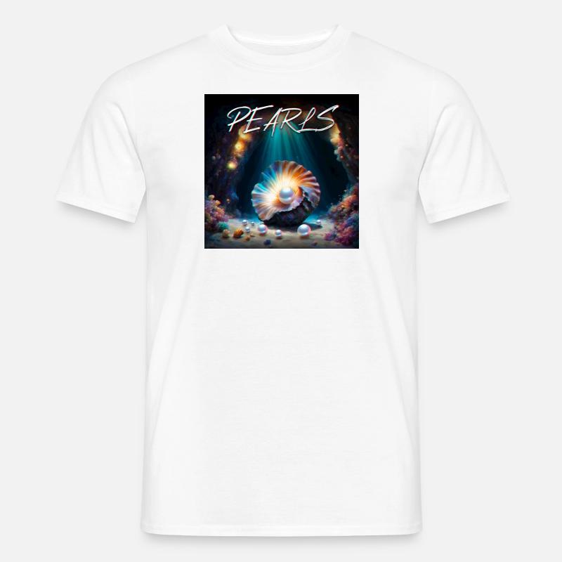 Perlen - Männer T-Shirt - Weiß
