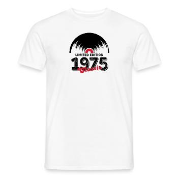 Limitierte Auflage 1975 Klassisches Vinyl - Männer T-Shirt - Weiß - Vorne - AI Model Male 178 dark (178cm)