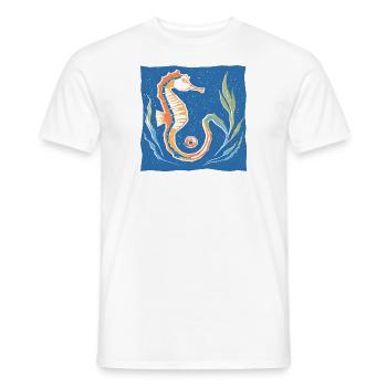seepferd 1 - Männer T-Shirt - Weiß - Vorne - AI Model Male 178 dark (178cm)