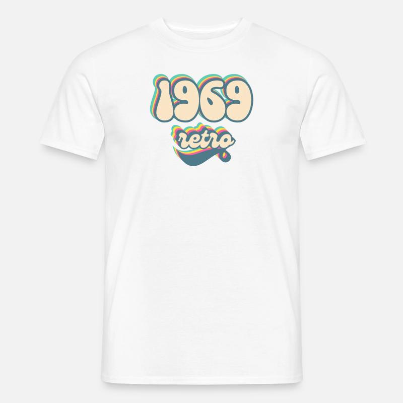 1969 Retro Geschenkidee - Männer T-Shirt - Weiß