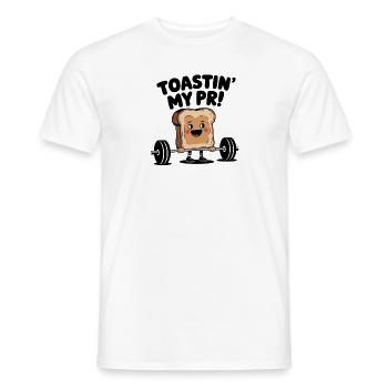 Porter un toast à mon pr - T-shirt homme - blanc - Devant - AI Model Male 178 dark (178cm)
