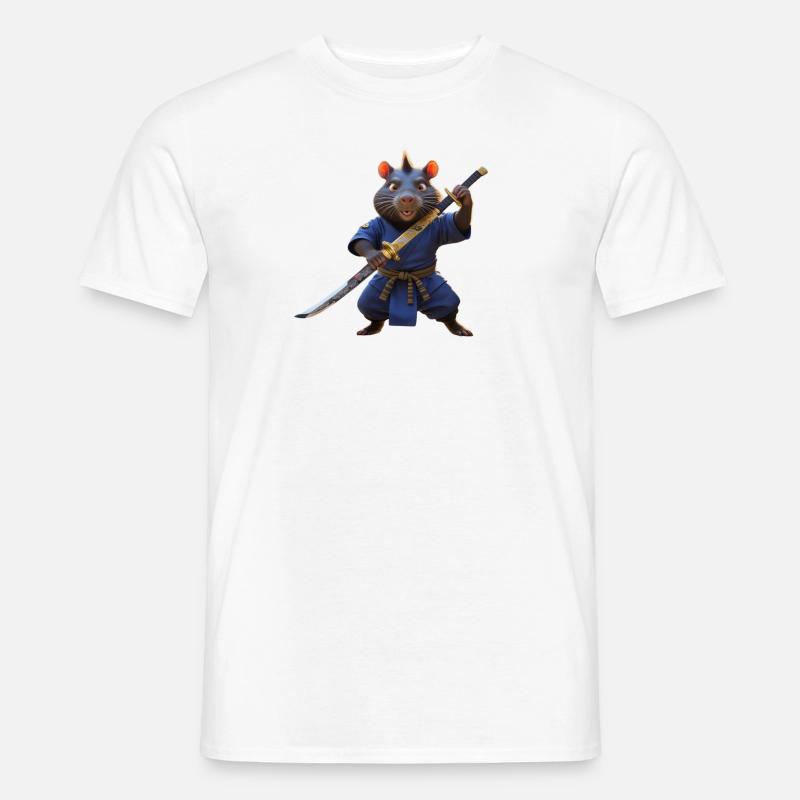 Biber - Männer T-Shirt - Weiß
