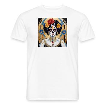 LA CATRINA, MEXIQUE - T-shirt homme - blanc - Devant - AI Model Male 178 dark (178cm)