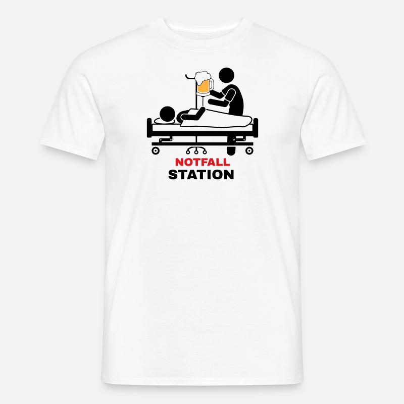 Notfall Station - Männer T-Shirt - Weiß