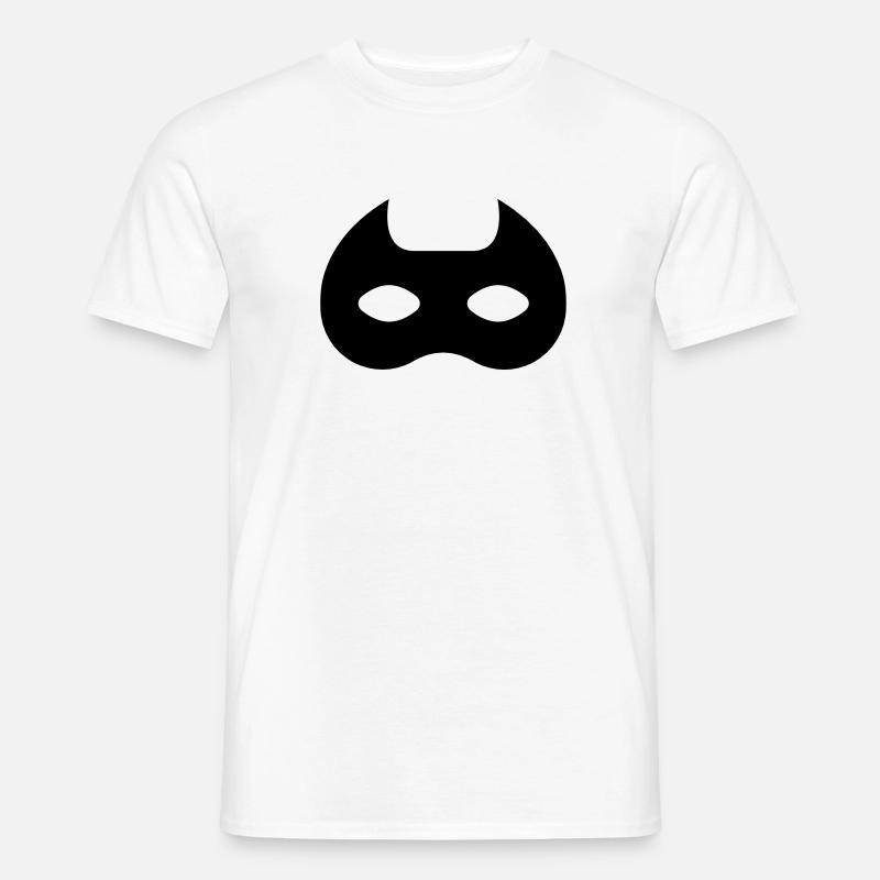 Superheld Maske Geschenk - Männer T-Shirt - Weiß