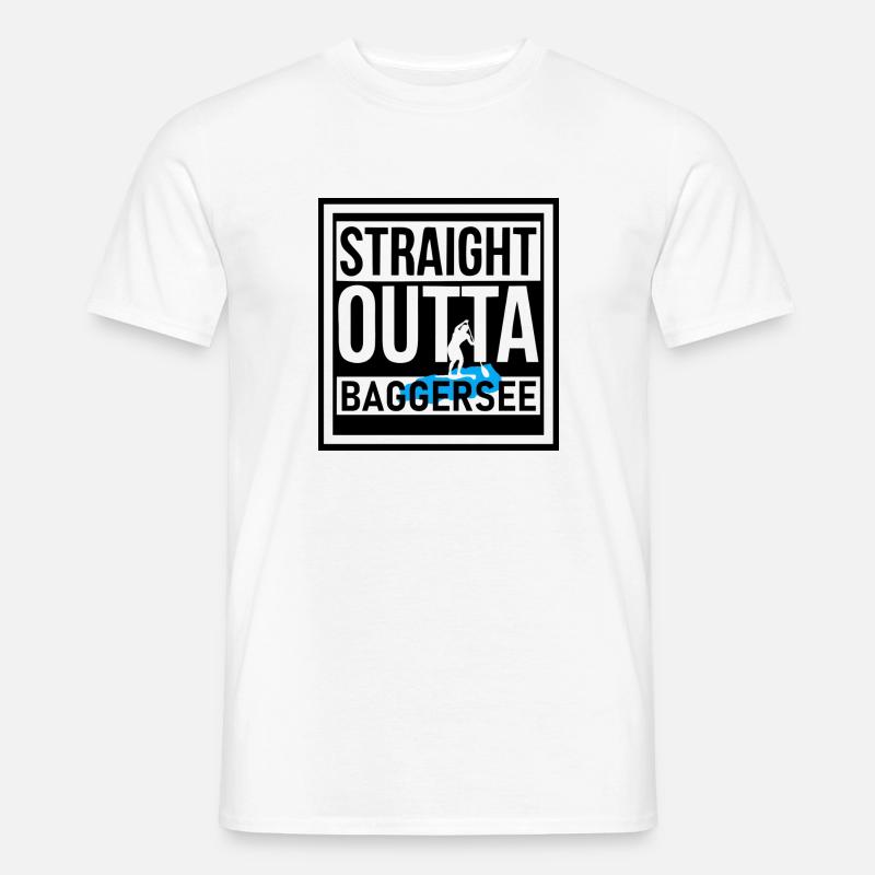 STRAIGHT OUTTA BAGGERSEE - Männer T-Shirt - Weiß