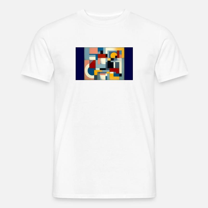Infinity's Path: A Dynamic Journey Through - Men’s T-shirt - white
