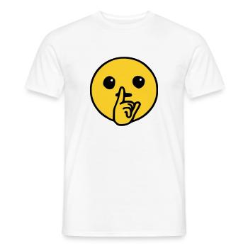 Emoji Silent Sketch Color - Men's T-Shirt - white - Front - AI Model Male 178 dark (178cm)