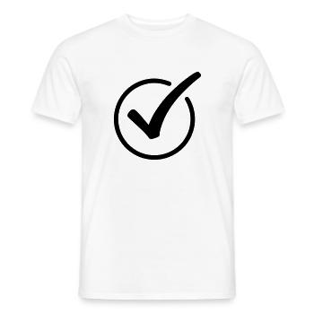 Crochet Emoji Esquisse Dessin Noir - T-shirt homme - blanc - Devant - AI Model Male 178 dark (178cm)