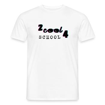 Too cool for school - Männer T-Shirt - Weiß - Vorne - AI Model Male 178 dark (178cm)