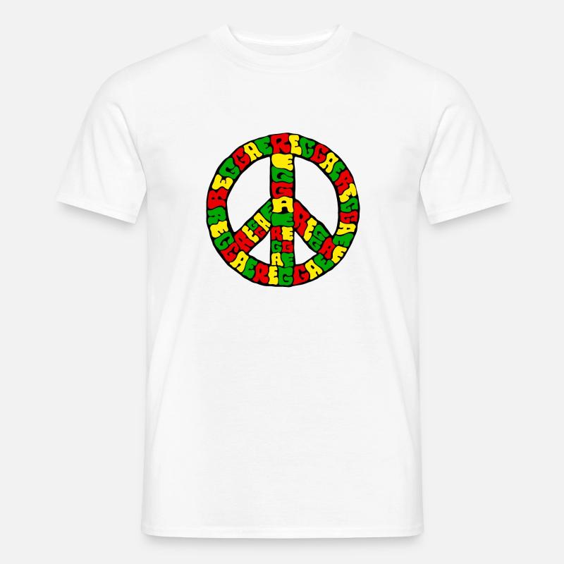 Reggae - Männer T-Shirt - Weiß