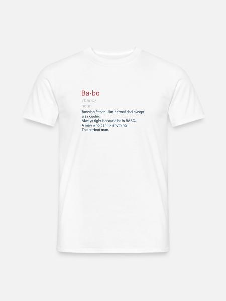 Babo SFRJ Balkan Geschenk Jugoslawien Jugo - Männer T-Shirt - Weiß