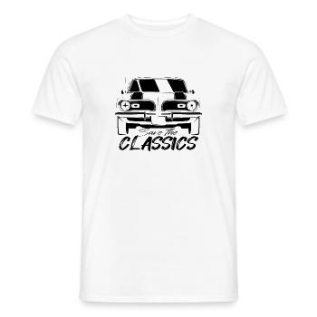 AMERICAN MUSCLE CAR - BARRACUDA - Men's T-Shirt - white - Front - AI Model Male 178 dark (178cm)