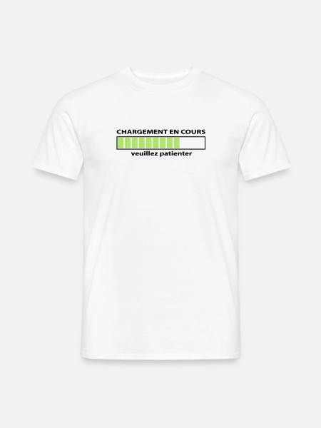 loading in progress, loading - Men's T-Shirt - white