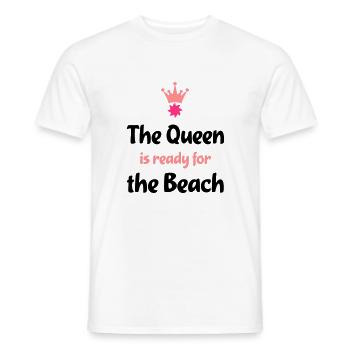 strand - Männer T-Shirt - Weiß - Vorne - AI Model Male 178 dark (178cm)