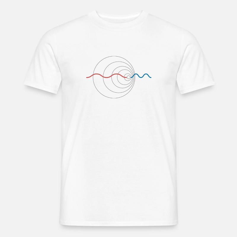 Wave Doppler Effect Physics Physicist Gift - Men’s T-shirt - white
