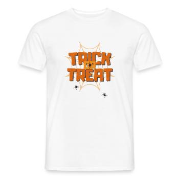 Halloween Trick or Treat - Men's T-Shirt - white - Front - AI Model Male 178 dark (178cm)