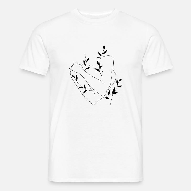 Wachsender Körper - Männer T-Shirt - Weiß