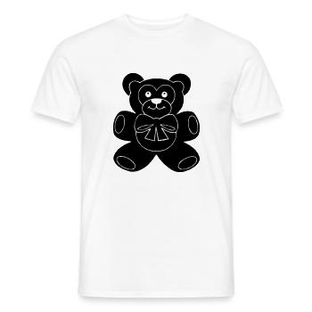 Teddybär - Männer T-Shirt - Weiß - Vorne - AI Model Male 178 dark (178cm)