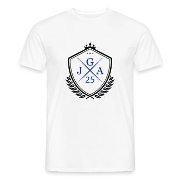 JGA 25 - T-shirt homme - blanc - Devant - AI Model Male 178 dark (178cm)
