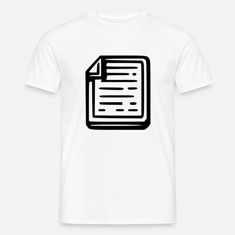 Notizen - Männer T-Shirt - Weiß