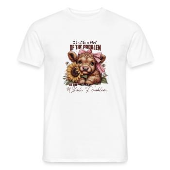 Be the whole problem - Männer T-Shirt - Weiß - Vorne - AI Model Male 178 dark (178cm)