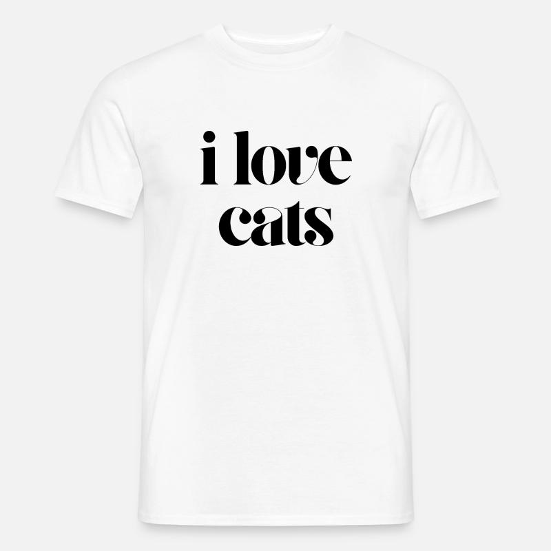i love cats - Men’s T-shirt - white