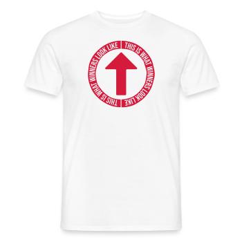 What Winners Look Like - Männer T-Shirt - Weiß - Vorne - AI Model Male 178 dark (178cm)