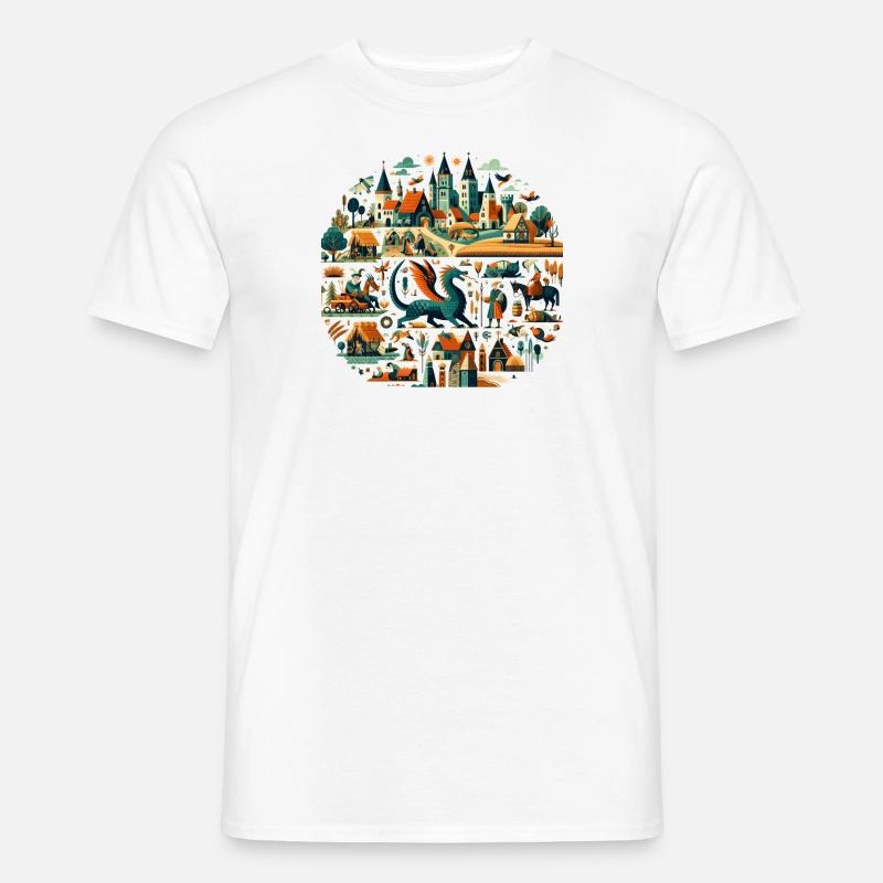 Mittelalter - Männer T-Shirt - Weiß