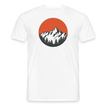 Gebirge - Männer T-Shirt - Weiß - Vorne - AI Model Male 178 dark (178cm)