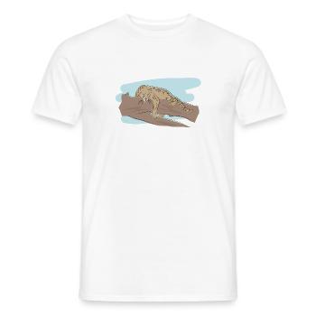Illustriertes Design mit Jaguar - Männer T-Shirt - Weiß - Vorne - AI Model Male 178 dark (178cm)