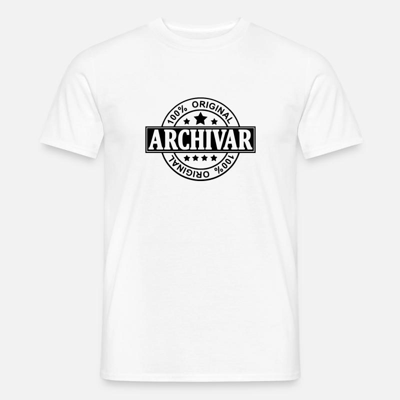 Archivar - Männer T-Shirt - Weiß