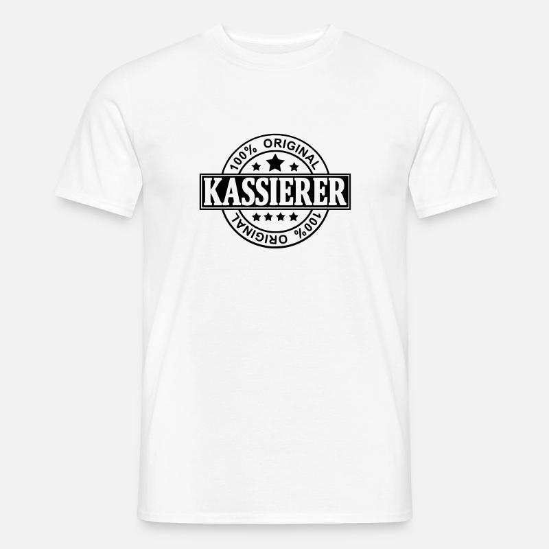 Kassierer - Männer T-Shirt - Weiß