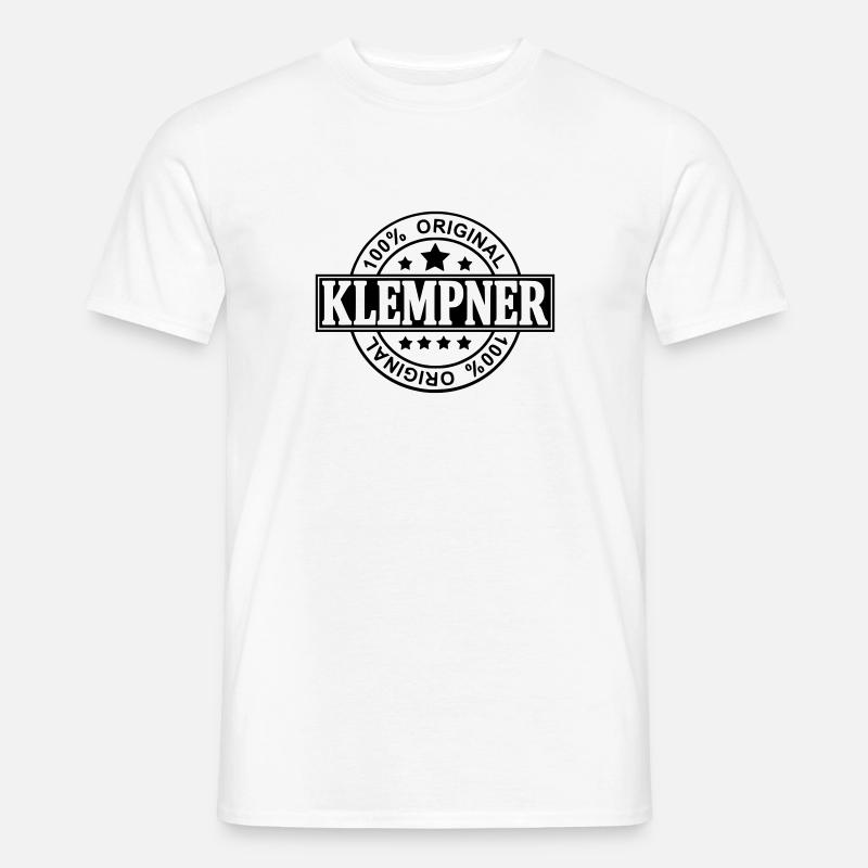 Klempner - Männer T-Shirt - Weiß