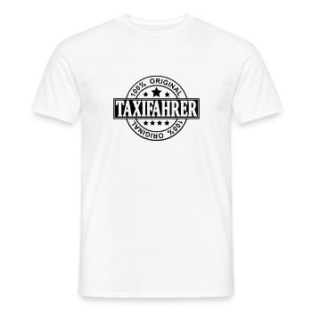 taxifahrer - Männer T-Shirt - Weiß - Vorne - AI Model Male 178 dark (178cm)