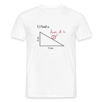 Trouver x - T-shirt homme - blanc - Devant - AI Model Male 178 dark (178cm)